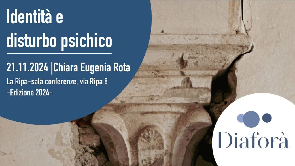 Copertina: Chiara Eugenia Rota “Identità e disturbo Psichico” – Filosofare dalla Ripa 2024