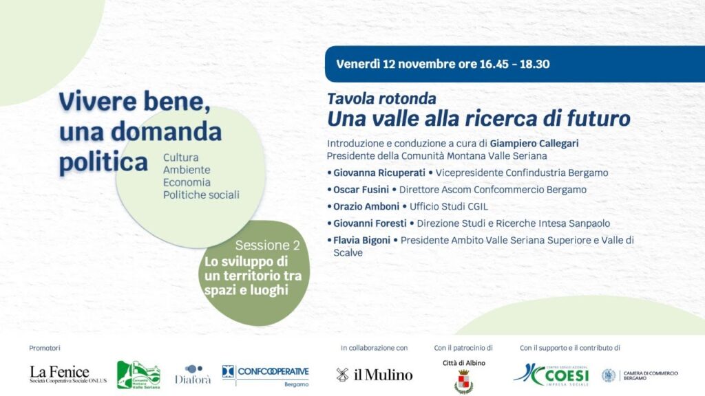 Copertina: Sessione 2 – Tavola rotonda – Una valle alla ricerca di futuro
