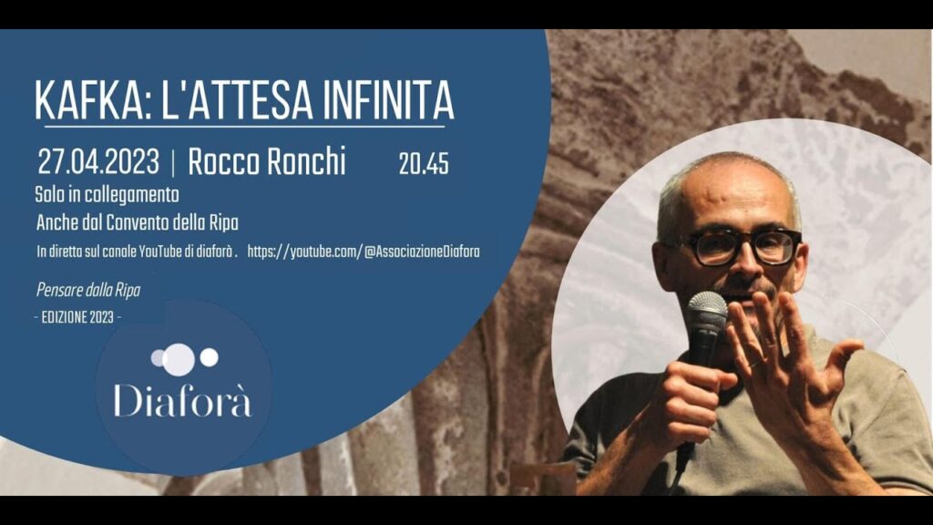 Copertina: Rocco Ronchi “Kafka: l’attesa infinita” – Pensare dalla Ripa 2023