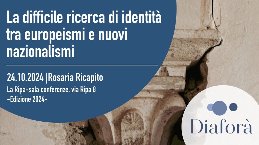 Copertina: Rosaria Ricapito “La difficile ricerca di identità tra europeismi e nuovi nazionalismi”
